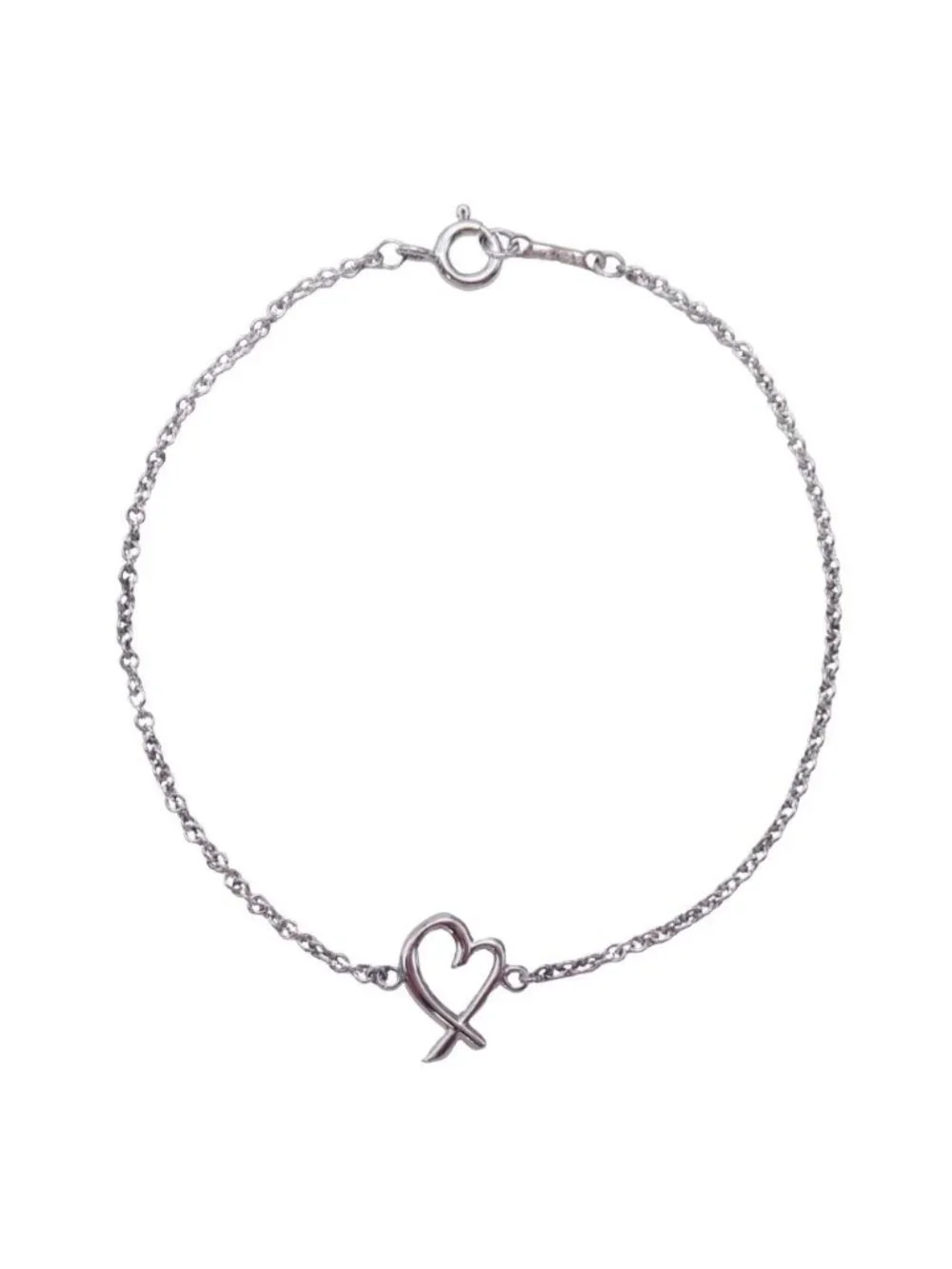 Tiffany & Co New Polished Loving Heart Bracelet Paloma Picasso Silver